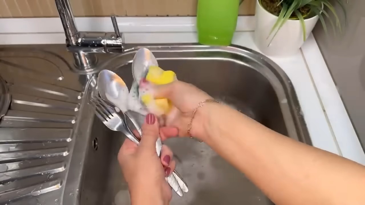 Detergent and salt cleaning hack